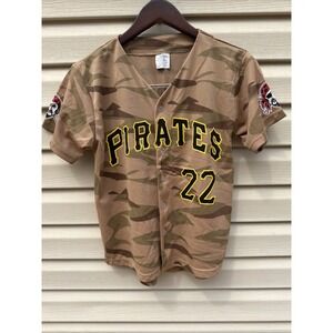 Pittsburgh Pirates Baseball Jersey Youth M Camo Tan 22‎ MLB Andrew McCutchen